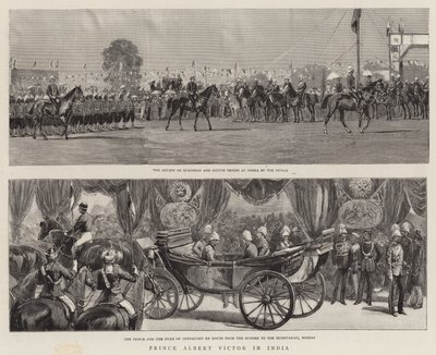 Prince Albert Victor in India by English School