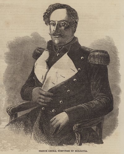 Prince Ghika, Hospodar of Moldavia by English School