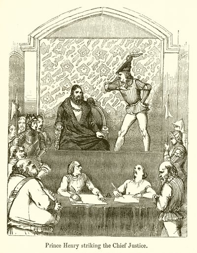 Prince Henry Striking the Chief Justice by English School
