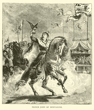 Prince John of Mortaigne by English School