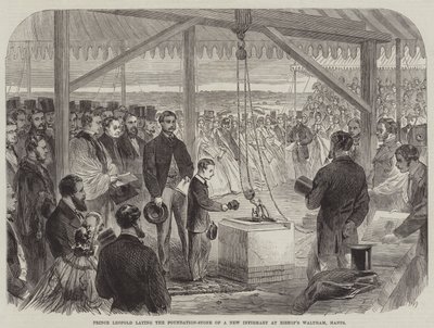 Prince Leopold laying the Foundation-Stone of a New Infirmary at Bishop
