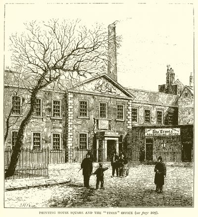 Printing House Square and the Times Office by English School