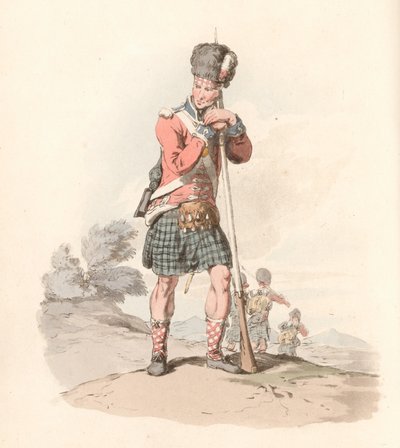 Private of the 42nd Regiment by English School