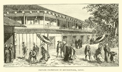 Private promenade in Sin-Yosiwara, Japan by English School