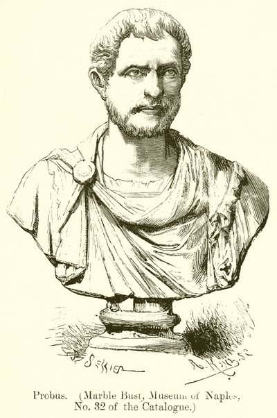 Probus (Marble Bust, Museum of Naples, No. 32 of the Catalogue) by English School