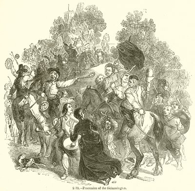 Procession of the Skimmington by English School
