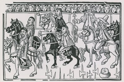 Procession on Horseback by English School