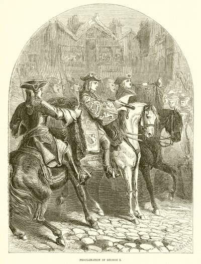 Proclamation of George I by English School