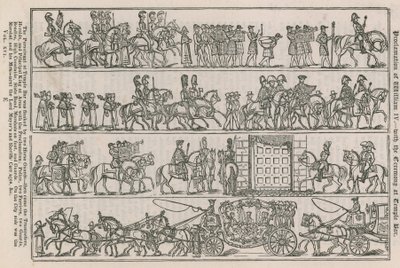 Proclamation of William IV - with the Ceremony at Temple Bar by English School