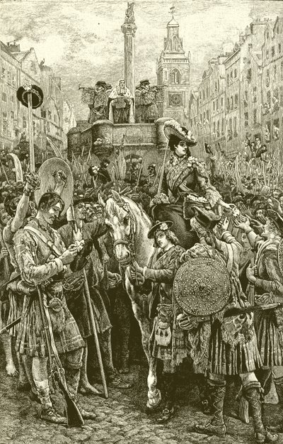 Proclamation of the Old Pretender as King James VIII by English School