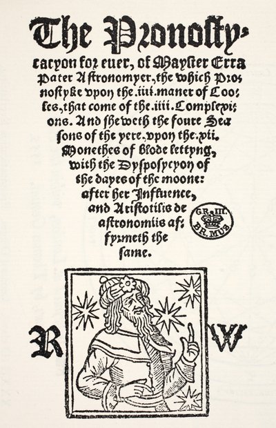 Prognostication for ever by Erra Pater by English School