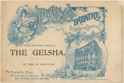 Programme Cover for The Geisha by English School