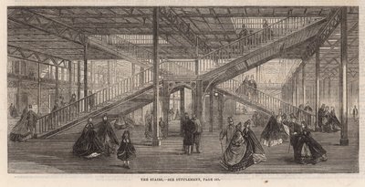 Progress on the International Exhibition Building; The stairs by English School