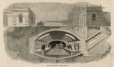 Proposed Station at Baker Street by English School