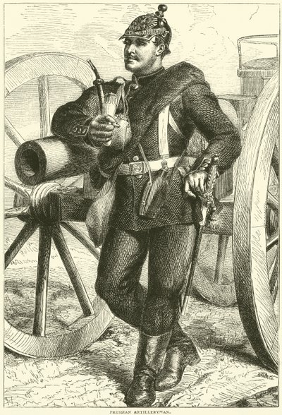 Prussian Artilleryman, October 1870 by English School