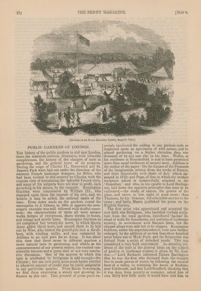 Public Gardens of London by English School