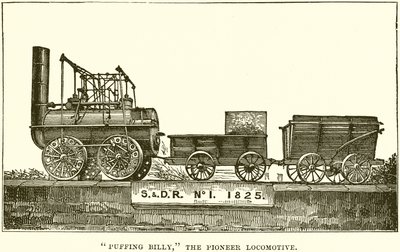Puffing Billy, The Pioneer Locomotive by English School