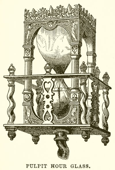 Pulpit Hour Glass by English School