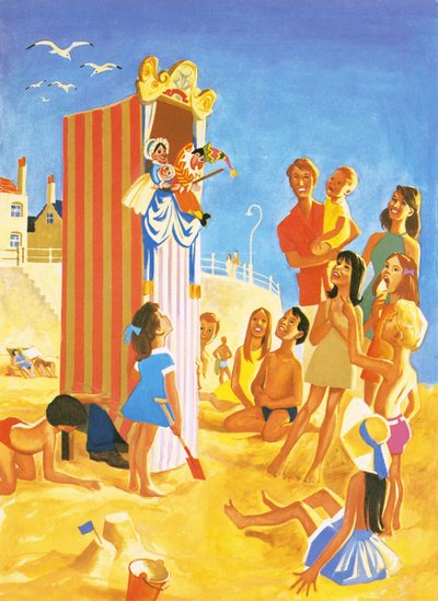 Punch and Judy Show on the Beach by English School