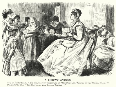 A Shrewd Answer - Victorian Sunday School Scene by English School