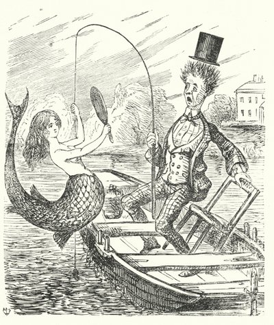 Fisherman Catching a Mermaid by English School