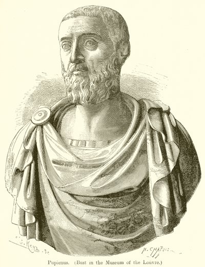 Pupienus (Bust in the Museum of the Louvre) by English School