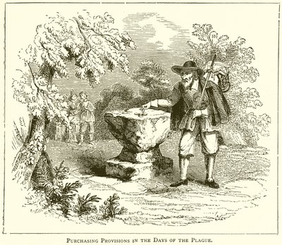 Purchasing Provisions in the Days of the Plague by English School