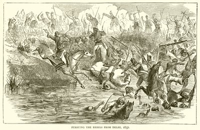 Pursuing the Rebels from Delhi, 1857 by English School