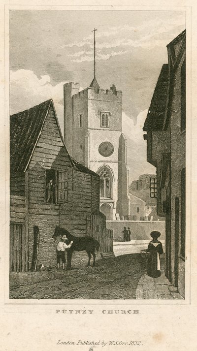 Putney Church, London by English School
