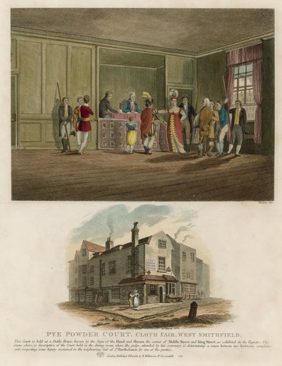 Pye Powder Court, Cloth Fair, West Smithfield by English School