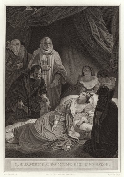 Queen Elizabeth appointing her successor by English School