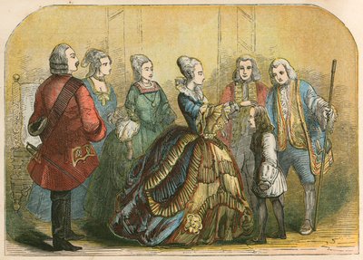 Queen Anne Touching Dr Johnson to Cure Him of Scrofula by English School