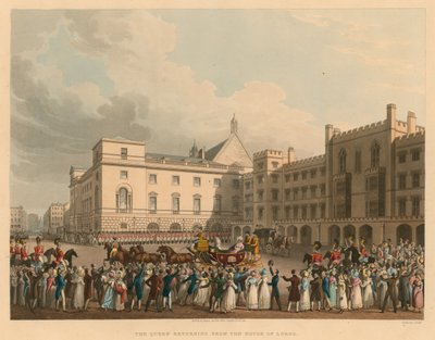 Queen Caroline returning from the House of Lords by English School