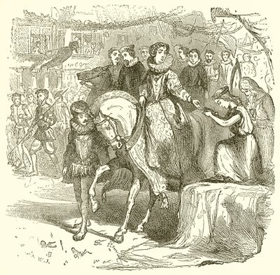 Queen Elizabeth Receiving the Bible by English School