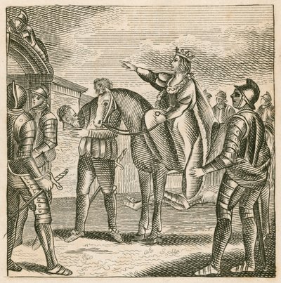 Queen Margaret Causing the Head of the Duke of York to be Fixed on the Gates of the City of York by English School