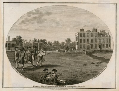 Quoits in 1788, Played Opposite the Horns, Kennington Common by English School