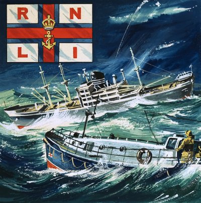 R.N.L.I. Royal Naval Lifeboat Institution by English School