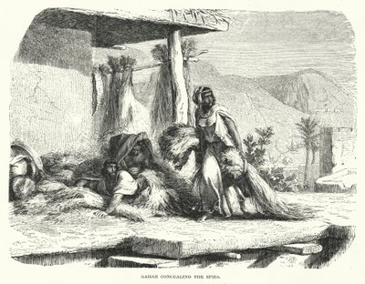 Rahab Concealing the Spies by English School