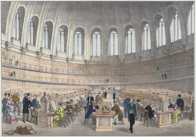 Reading Room in the British Museum, London by English School