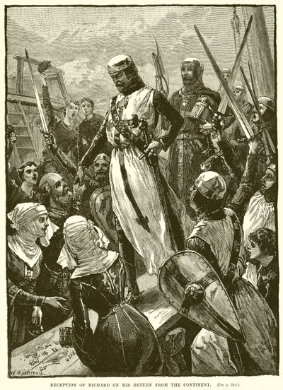 Reception of Richard on His Return from the Continent by English School