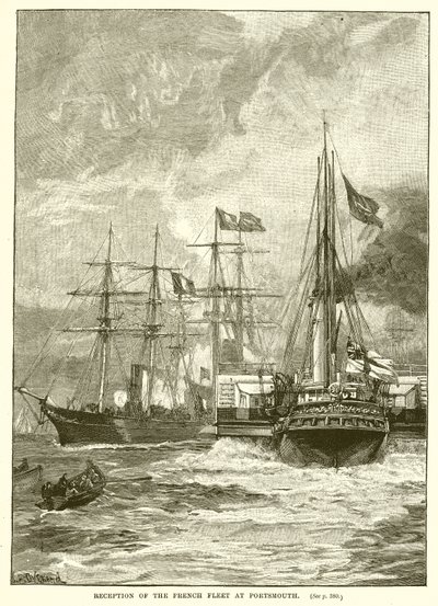 Reception of the French Fleet at Portsmouth by English School