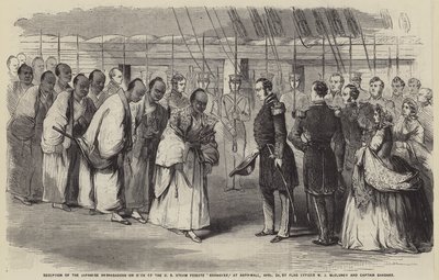 Reception of the Japanese Ambassadors on Deck of the U.S. Steam Frigate 