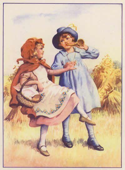 Red Riding Hood and Little Boy Blue by English School
