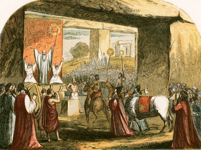 Religious Festival of the Druids by English School