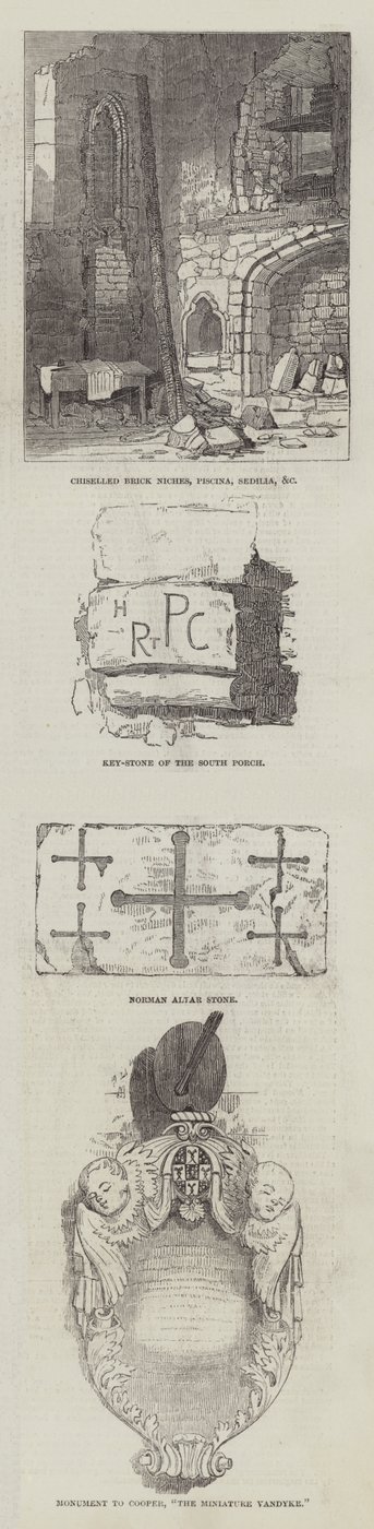 Remains of St Pancras Church in Somer
