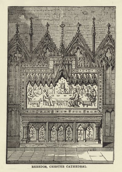 Reredos, Chester Cathedral by English School