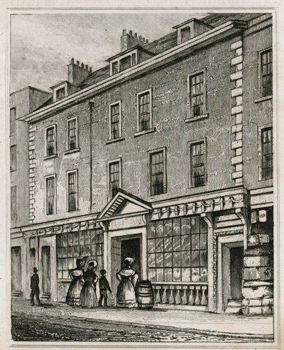 Residence of the late Richard Bently by English School