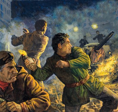 Resistance Fighters during the Invasion of Hungary by English School