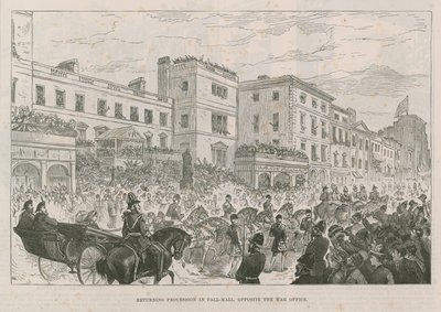 Returning Procession in Pall Mall by English School