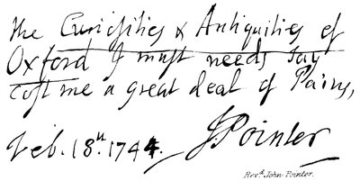 Revd John Pointer by English School